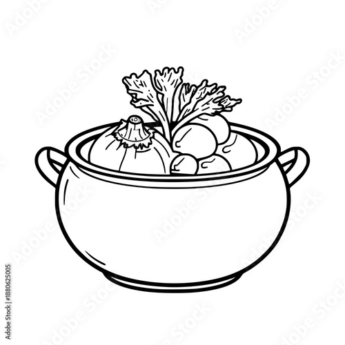 Simple Delicious Kimchi Pounder | Clean, isolated vector art for creative projects.