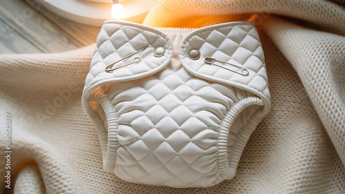 Luxury Reusable Cloth Diaper Organic Cotton Baby Care Product Photo