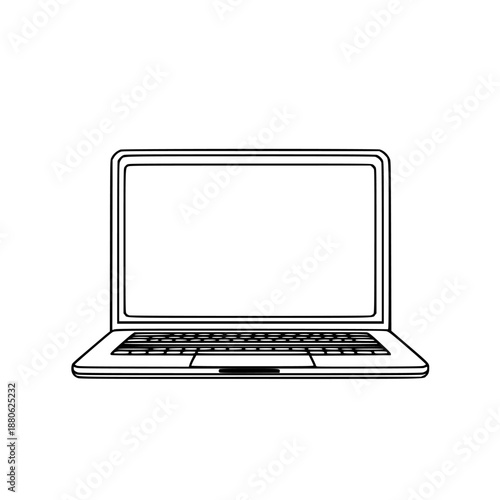 Silent Screen: Digital Muse | Clean, isolated vector art for creative projects.