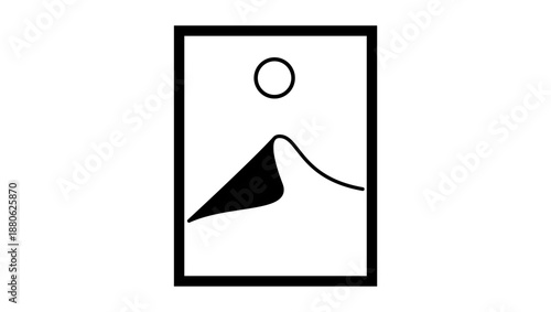 Duna symbol, black isolated silhouette