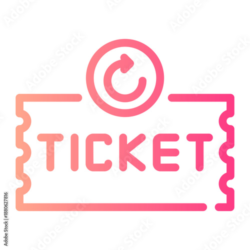 circular arrow gradient icon