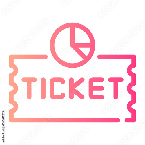 pie chart gradient icon