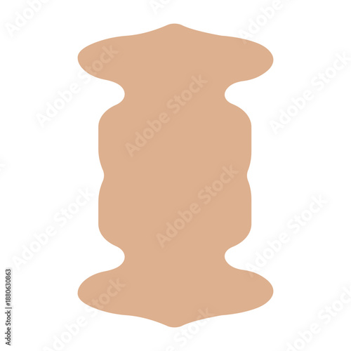 Beige sheepskin rug icon