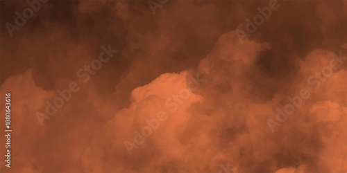 Abstract watercolor-like background with swirling clouds of warm orange and deep brown tones, creating a soft, atmospheric, and painterly effect with blended colors and diffused edges, perfect for