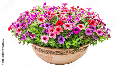 Wallpaper Mural Colorful Mixed Flowering Trailing Vines with Petunia and Fuchsia on transparent background Torontodigital.ca