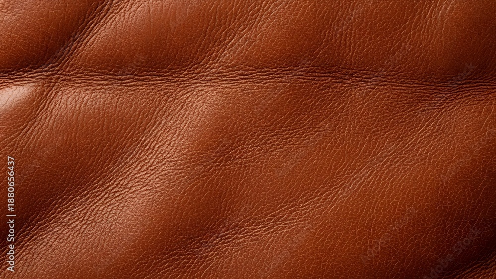 Obraz premium Close-up of luxurious brown quilted leather texture, perfect for upholstery backgrounds or fashion design elements, showcasing rich material detail and elegant craftsmanship