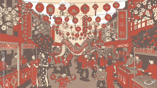 Vibrant Chinese New Year Celebration