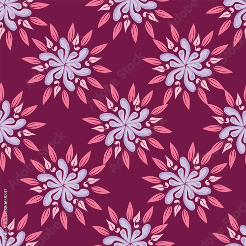 Wallpaper Mural seamless floral pattern Torontodigital.ca