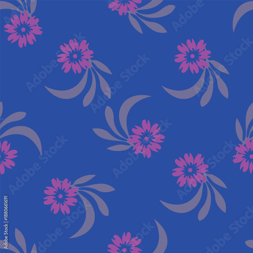 Wallpaper Mural seamless floral pattern Torontodigital.ca