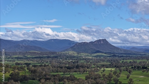 Aerial footage of Alexandra Victoria Australia