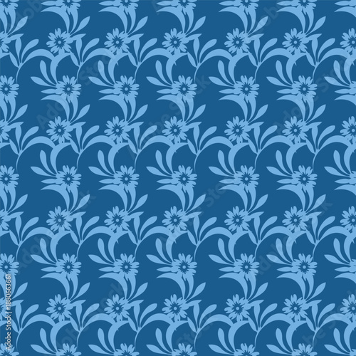 Wallpaper Mural seamless floral pattern Torontodigital.ca