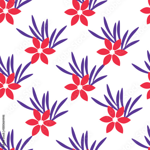 Wallpaper Mural seamless floral pattern Torontodigital.ca