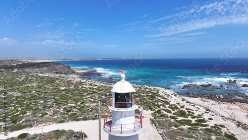фотографія Aerial footage of Corny Point Lighthouse South Australia