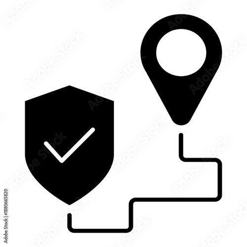 Protection vector icon. Defense Illustration sign.  Security symbol. safety logo.