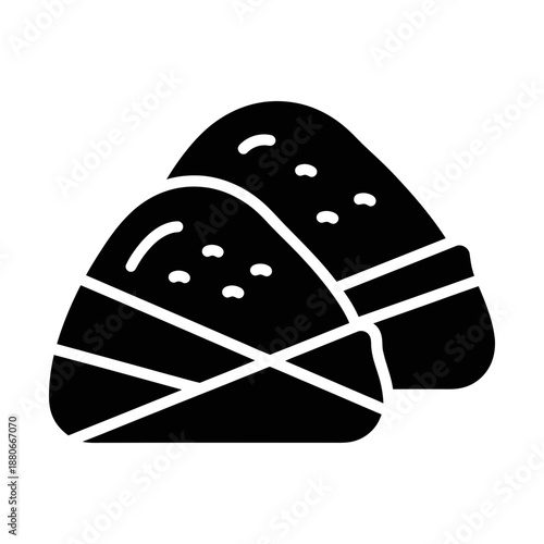 traditional chinese rice cake glyph icon