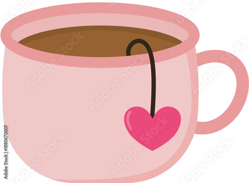 Valentine cup of coffee