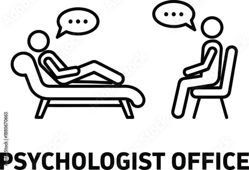 Psychologist office session illustrating patient and therapist interaction during mental health consultation