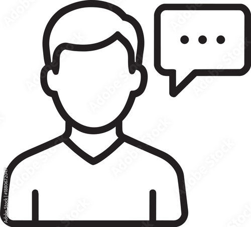 Thinking dreaming thought cloud icon