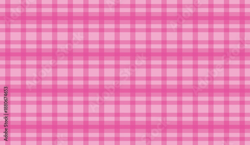 Pink Gingham Seamless Pattern Background for Textiles