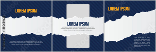 Trendy social media post banner template. Set of Editable square banner template design. Modern engaging banner with abstract circle elements. Square carousel post template for all social platforms.