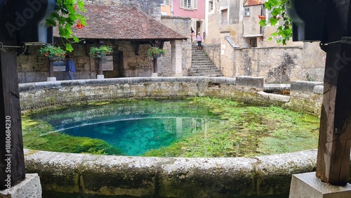 Cuadro en lienzo La Fosse Dionne de Tonnerre, un bel exemple de source vauclusienne