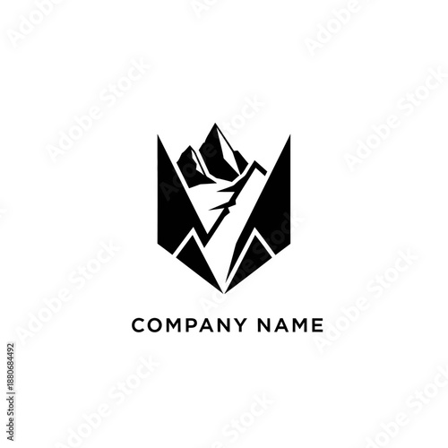 Mountain Logo Emblem.