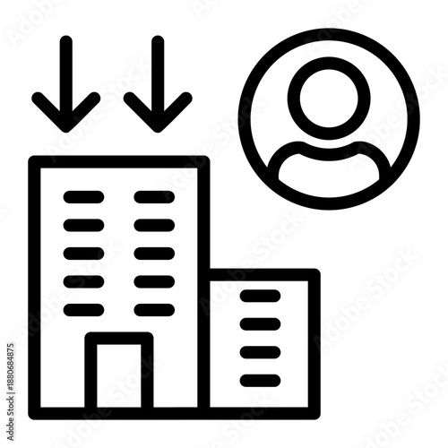 company downsizing icon