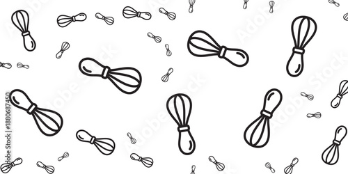 Whisk Background Pattern A Simple and Elegant Design for Culinary Themes