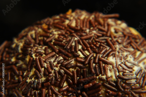 donut Chocolate Sprinkle Pastry Close-Up