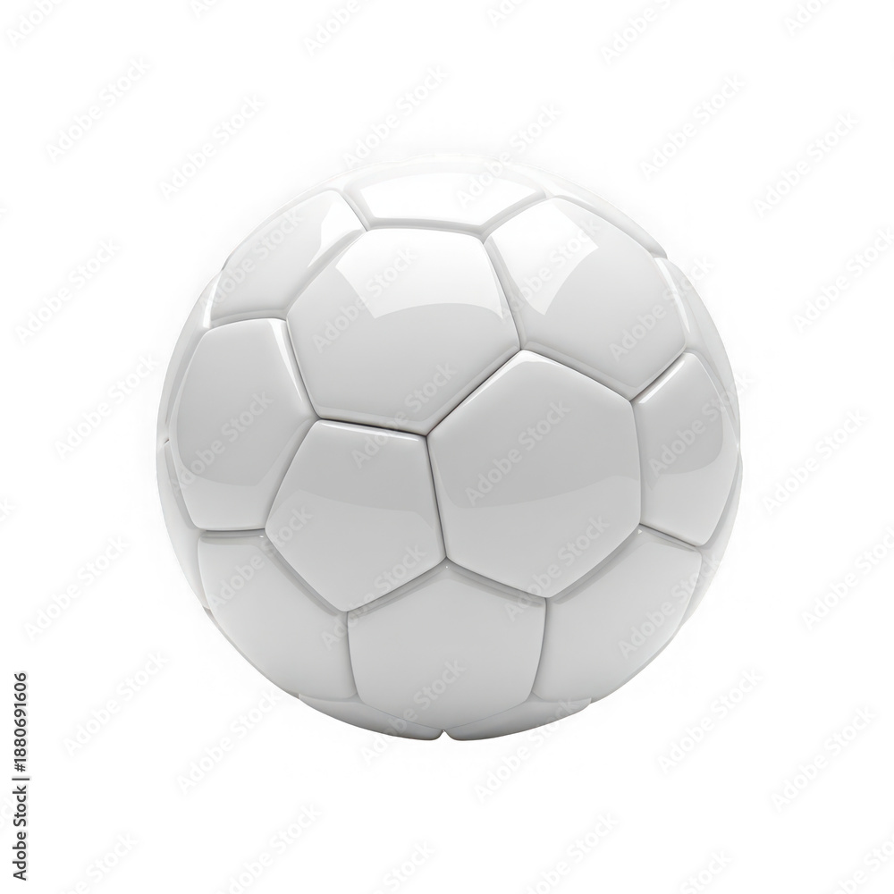 Fototapeta premium 3d rendered soccer ball with hexagonal pattern