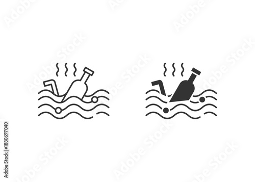 No Waste Outline Icon