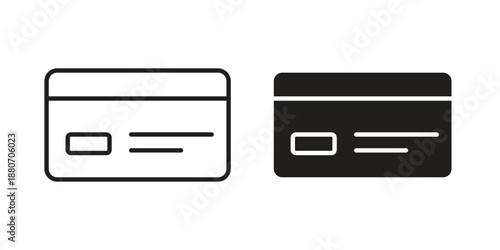 ATM card icons vector design template simple and clean