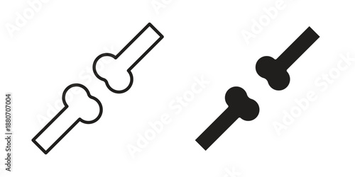 Bones icons vector design template simple and clean