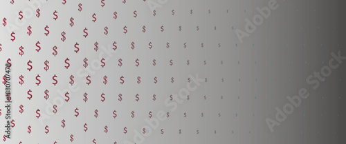 Light Red vector layout with banking symbols. Abstract illustration with colored financial digital symbols. The pattern can be used for ad, booklets, leaflets of banks.