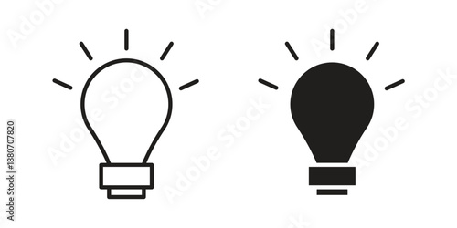 Bulb icons vector design template simple and clean