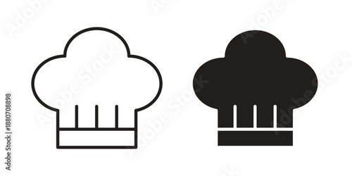 Chef hat icons vector design template simple and clean