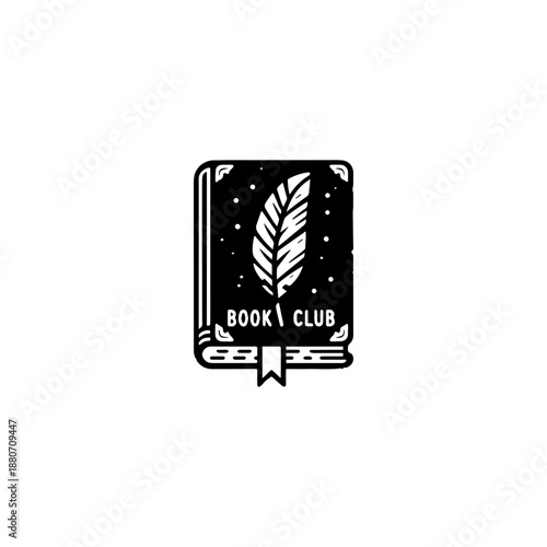 ook Club Logo, Minimal Reading Logo, Book Club Branding, Feminine Line Art Book Logo, Elegant Literary Logo, Modern Reading Club Identity, Book Lover Icon, Reading Club Logo, Book Icon Clipart, Litera