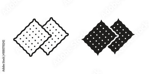 Crackers icons vector design template simple and clean