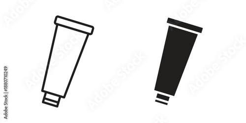 Cream tube icons vector design template simple and clean