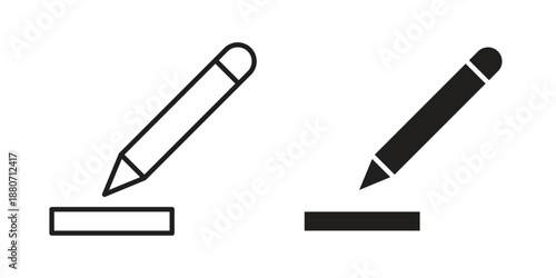 Edit text icons vector design template simple and clean