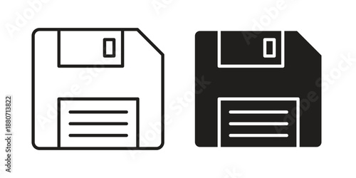 Floppy disk icons vector design template simple and clean