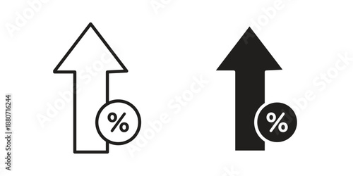 High percentage icons vector design template simple and clean