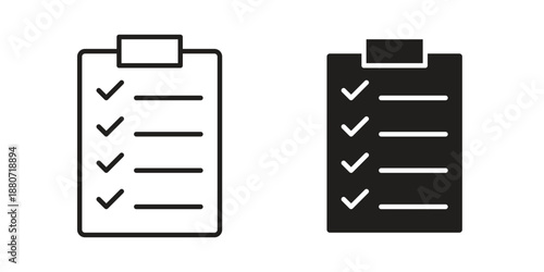 List icons vector design template simple and clean