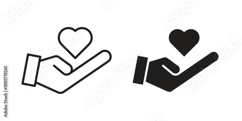 Love icons vector design template simple and clean