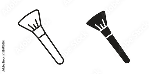 Makeup brush icons vector design template simple and clean