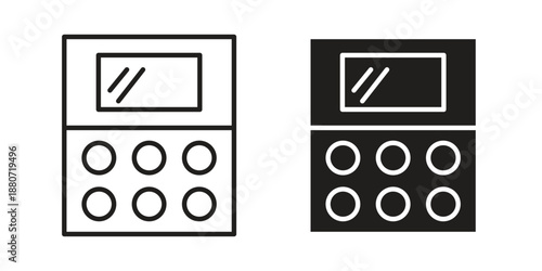 Makeup palette icons vector design template simple and clean
