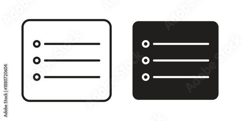 Menu icons vector design template simple and clean