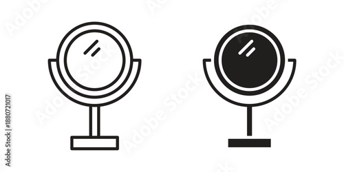 Mirror icons vector design template simple and clean