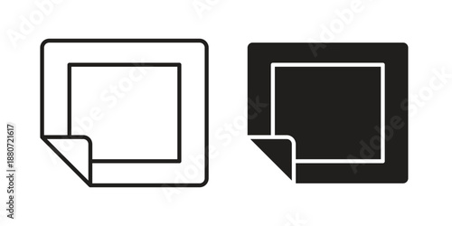 Nicotine patch icons vector design template simple and clean