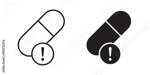 Overdose icons vector design template simple and clean